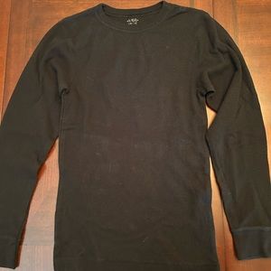 Boys black flannel
